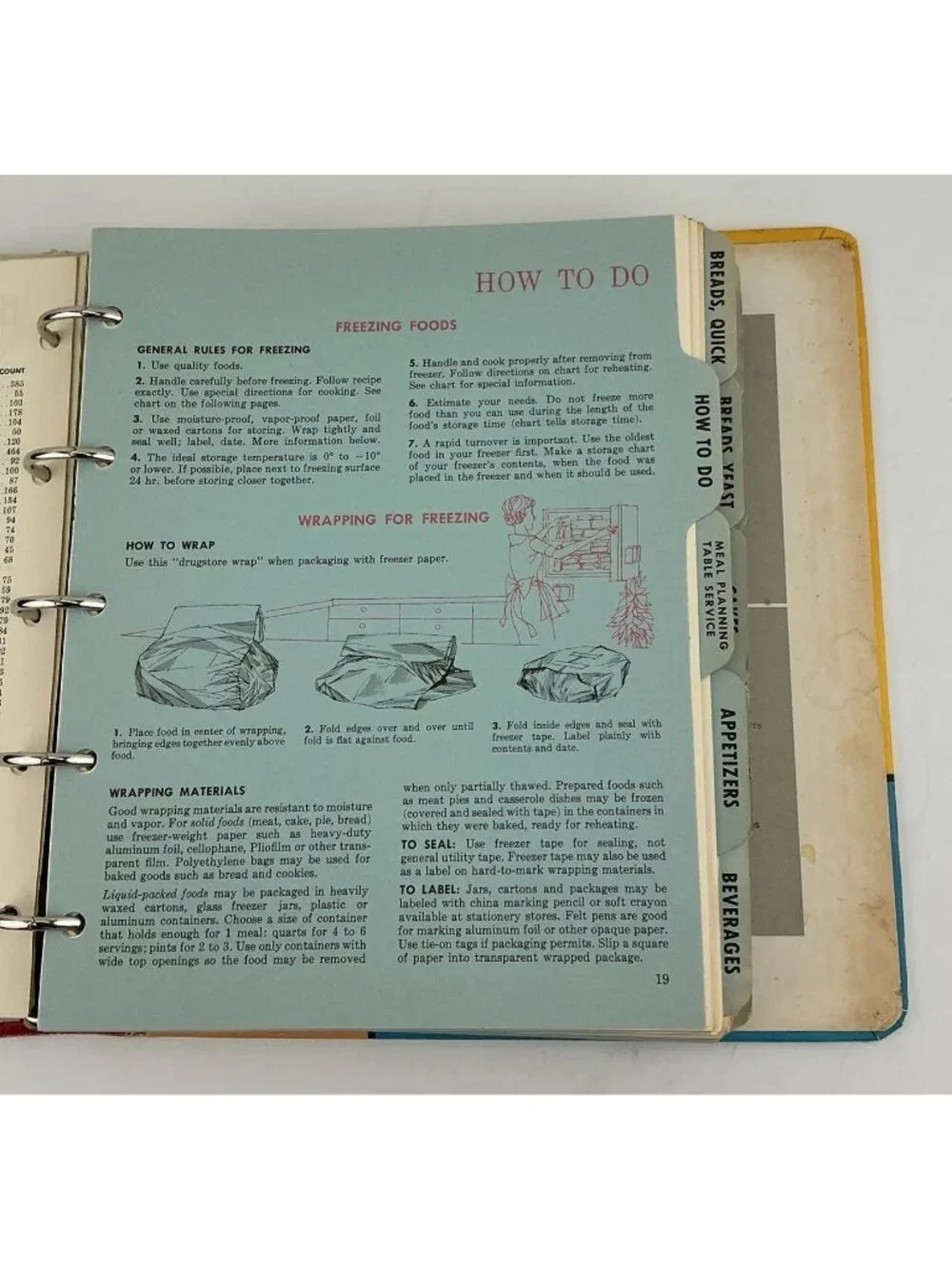 1961 First Edition 2nd Printing Betty Crocker’s New Picture Cook Book Binder Vin